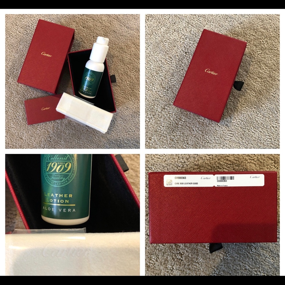 💯 Authentic Cartier Leather Care Box